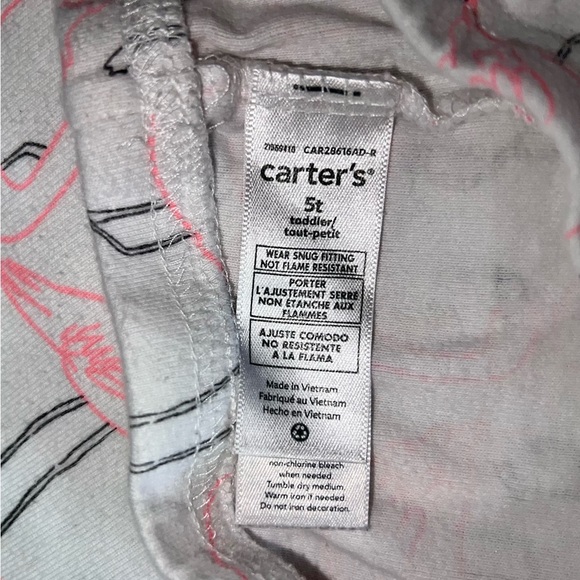 Carter’s Toddler Girl’s Flamingo Pajama Set Size 5T - Picture 2 of 2
